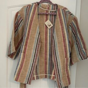 NWT Faherty M Size Woven Kimono
